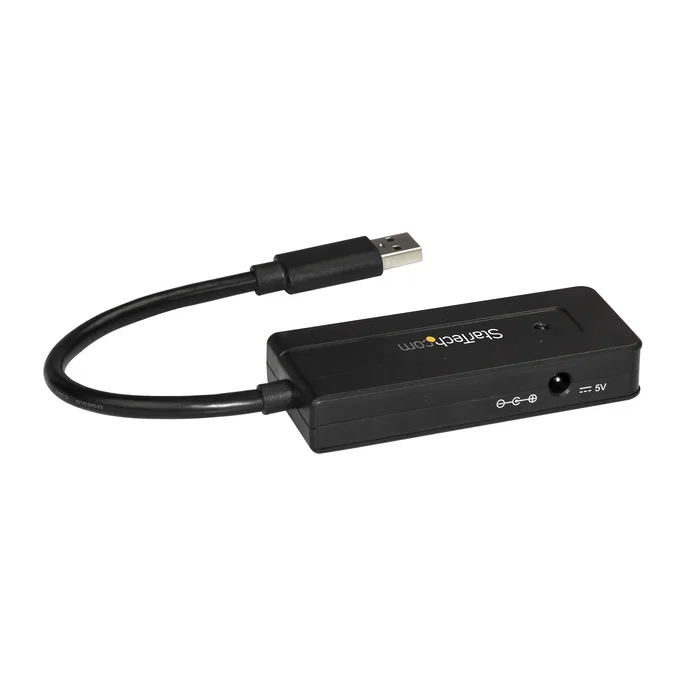 StarTech Hub USB 3.2 Gen 1 de 4 Puertos con Carga Rápida, Negro