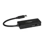 StarTech Hub USB 3.2 Gen 1 de 4 Puertos con Carga Rápida, Negro