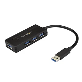 StarTech.com Hub USB 3.0 de 4 Puertos 5Gbps Carga Rápida Autoalimentado Negro