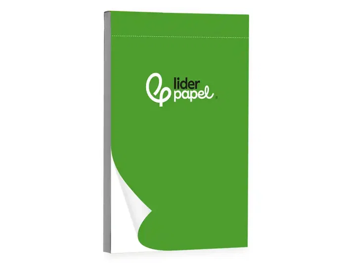 Liderpapel Bloc de Notas Liso A6 80 Hojas 60g/m2 Perforado