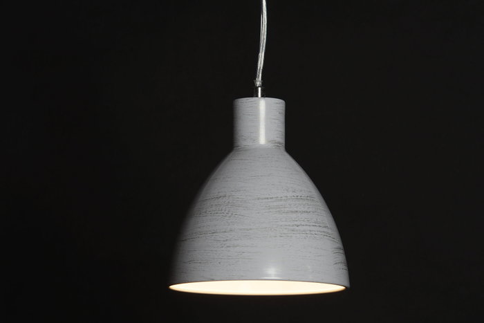 DKD Home Decor Lámpara de Techo de Metal Gris y Blanco E14 DKD Home Decor Lámpara de Techo de Metal Gris y Blanco E14