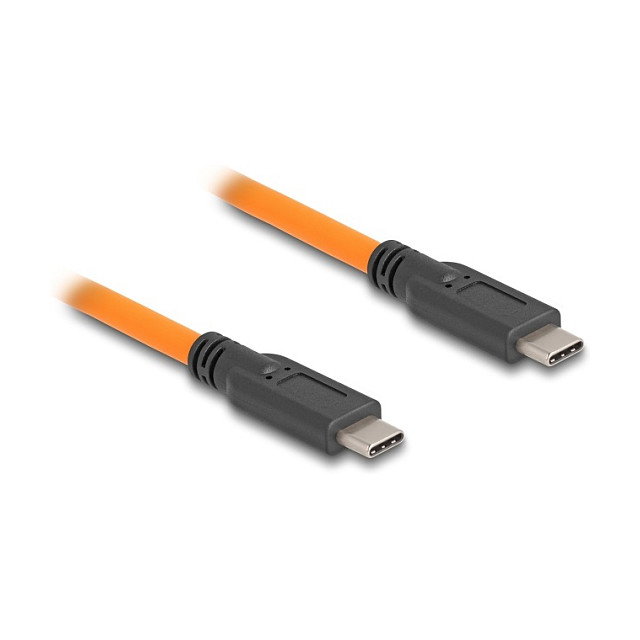 DeLOCK Cable USB Type-C a USB Type-C 5 Gbps para Tethered Shooting, 1 m, Naranja DeLOCK Cable USB Type-C a USB Type-C 5 Gbps para Tethered Shooting, 1 m, Naranja