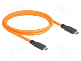 DeLOCK Cable USB Type-C a USB Type-C 5 Gbps 1 m Naranja