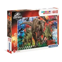 Clementoni 26456 SuperColor 60 piezas Maxi Puzzle Jurassic World Niños