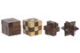 DKD Home Decor Juego Set 5 Sheesham Cristal Marrón 12x12x6 cm