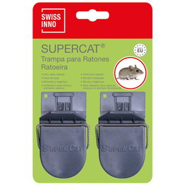 SWISSINNO Supercat Trampa para Ratón con Cebo, Pack x2
