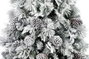 DKD Home Decor Árbol de Navidad Nevado con 150 Luces LED y 380 Ramas de 150 cm