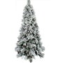 DKD Home Decor Árbol de Navidad Nevado con 150 Luces LED y 380 Ramas de 150 cm