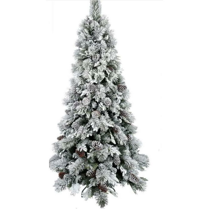 Árbol de Navidad Home ESPRIT Blanco PVC Aluminio Nevado 94 X 94 X 150 CM Árbol de Navidad Home ESPRIT Blanco PVC Aluminio Nevado 94 X 94 X 150 CM