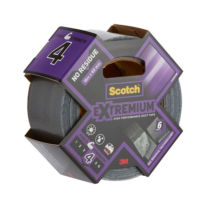 Scotch Cinta Americana Extremium 4 Sin Residuos, 48 mm x 18 m Scotch Cinta Americana Extremium 4 Sin Residuos, 48 mm x 18 m