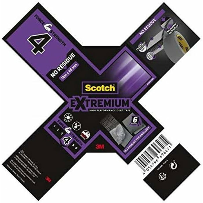 Scotch Cinta Americana Extremium 4 sin residuos, 48 mm x 18 m Scotch Cinta Americana Extremium 4 sin residuos, 48 mm x 18 m
