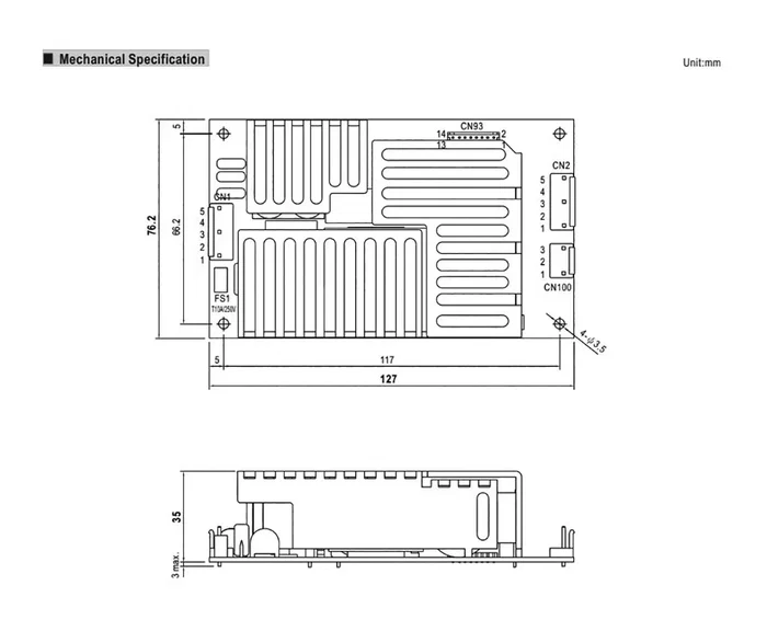 MEAN WELL VFD-250P-230 Controlador de motor DC 250W 1A