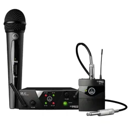 AKG Sistema Inalámbrico UHF US45A/C con 1 Petaca, 1 Micrófono y Receptor