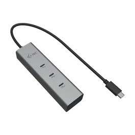 i-tec Hub USB-C Metal C31HUBMETAL8KPDPRO - 5 Puertos con Salida Video 8K, Carga PD 85W, 2x USB-C 3.2 Gen2 (10Gbps) y 1x USB-C 3.2 Gen1, Plata