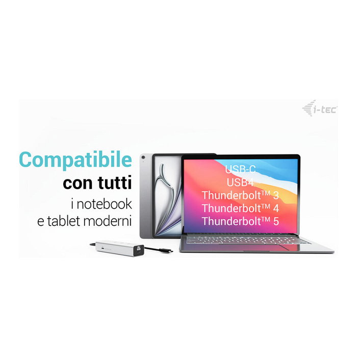 I-tec Metal C31HUBMETAL8KPDPRO Hub USB-C 5 Puertos 8K Plata I-tec Metal C31HUBMETAL8KPDPRO Hub USB-C 5 Puertos 8K Plata