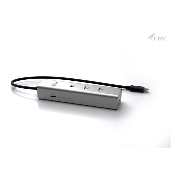 I-tec Metal C31HUBMETAL8KPDPRO Hub USB-C 5 Puertos 8K Plata I-tec Metal C31HUBMETAL8KPDPRO Hub USB-C 5 Puertos 8K Plata