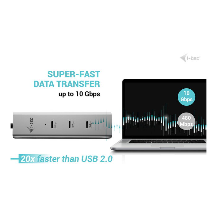 I-tec Metal C31HUBMETAL8KPDPRO Hub USB-C 5 Puertos 8K Plata I-tec Metal C31HUBMETAL8KPDPRO Hub USB-C 5 Puertos 8K Plata