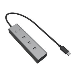 i-tec Hub USB-C Metálico 5 Puertos con Video 8K, 1x USB-C Video Datos, 1x USB-C PD Datos, 1x USB-C 3.2 Gen1, 2x USB-C 3.2 Gen2 PD