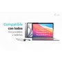 I-tec Metal C31HUBMETAL8KPDPRO Hub USB-C 5 Puertos 8K Plata