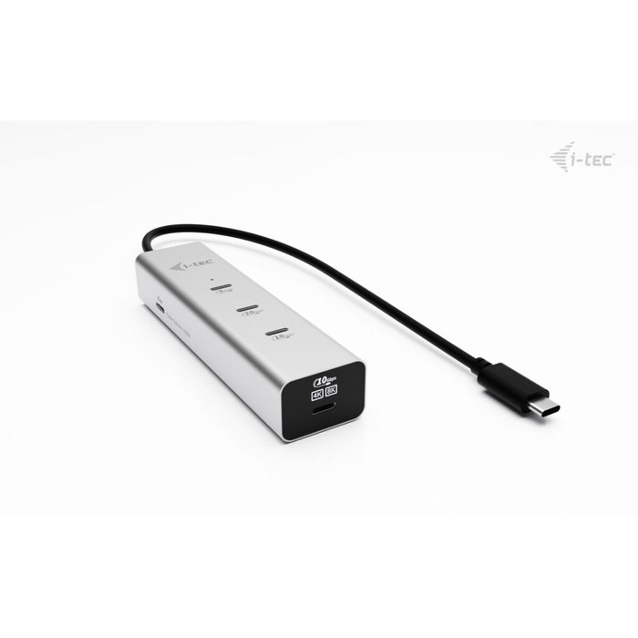 I-tec Metal C31HUBMETAL8KPDPRO Hub USB-C 5 Puertos 8K Plata