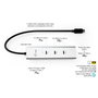 I-tec Metal C31HUBMETAL8KPDPRO Hub USB-C 5 Puertos 8K Plata