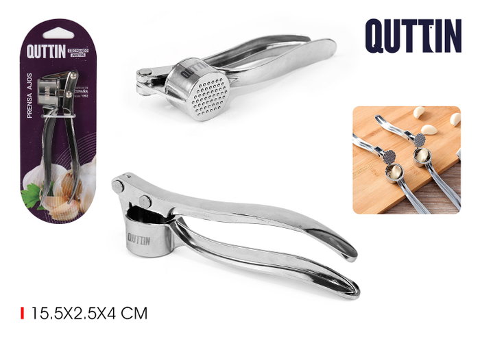 Quttin Prensa Ajos Aleación de Zinc (Pack de 12 Unidades) de 22,3 cm de largo Quttin Prensa Ajos Aleación de Zinc (Pack de 12 Unidades) de 22,3 cm de largo