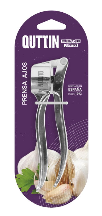 Quttin Prensa Ajos Aleación de Zinc (Pack de 12 Unidades) de 22,3 cm de largo Quttin Prensa Ajos Aleación de Zinc (Pack de 12 Unidades) de 22,3 cm de largo
