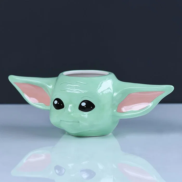 Pyramid Star Wars: The Mandalorian The Child Tazón 0.4L Negro Coral Verde - Taza Desayuno Baby Yoda