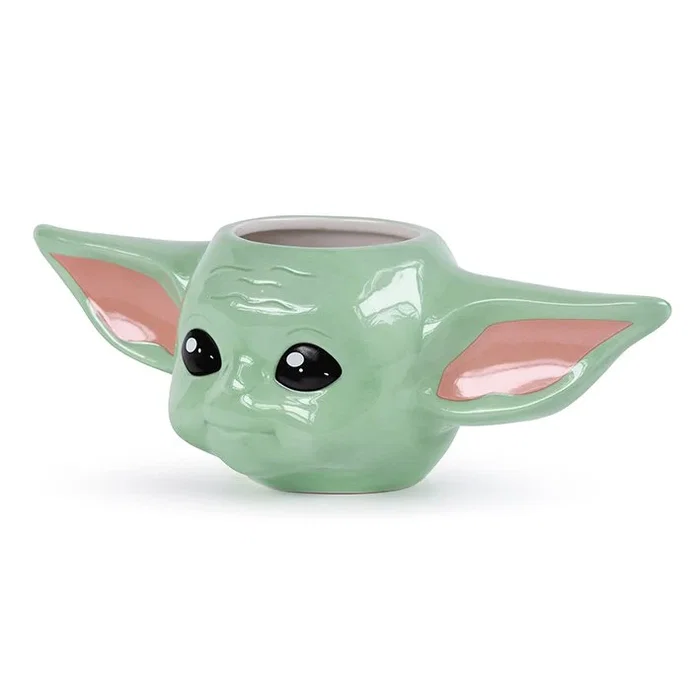 Pyramid Star Wars: The Mandalorian The Child Tazón 0.4L Negro Coral Verde - Taza Desayuno Baby Yoda