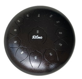 Ritmo Tongue Drum 12” Upgraded Premium Lotus Serie 13 Notas Bronce
