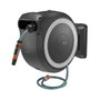 Gardena PowerRoll XXL P4A Akku-Wand-Schlauchwagen Solo con manguera 40m a batería 18V, negro