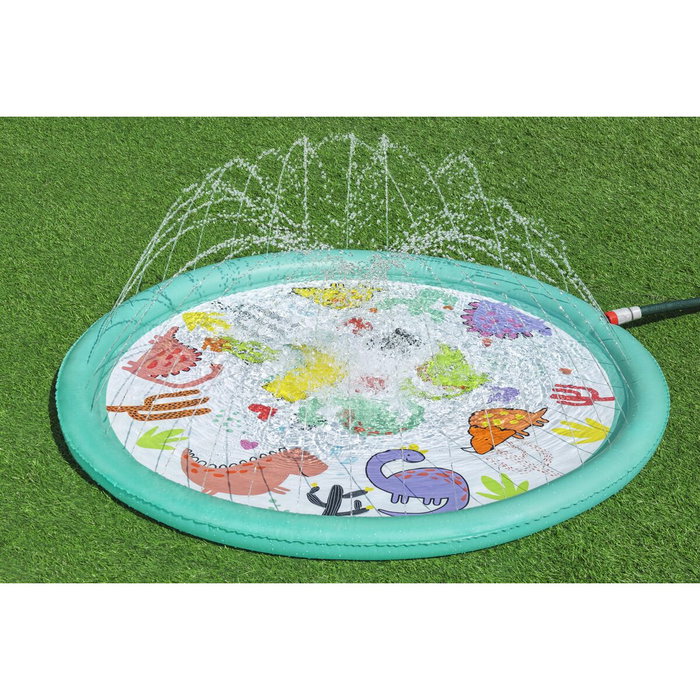 Bestway Colchoneta con Aspersores Dinosaurios 122 cm