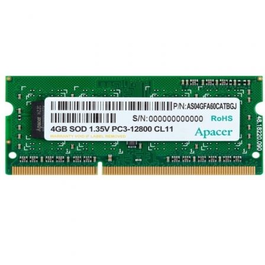 Apacer DV.04G2K.KAM Memoria RAM 4GB SODIMM DDR3L 1600MHz CL11 1.35V para Laptop