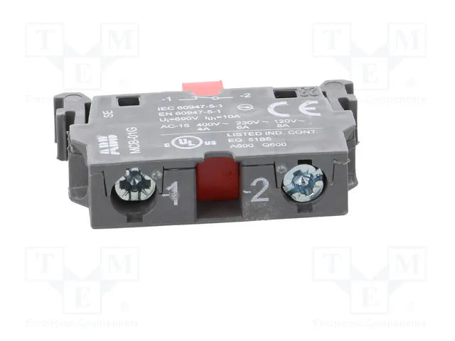 ABB Bloques de Contactos NC 22mm para Placa Frontal ABB Bloques de Contactos NC 22mm para Placa Frontal