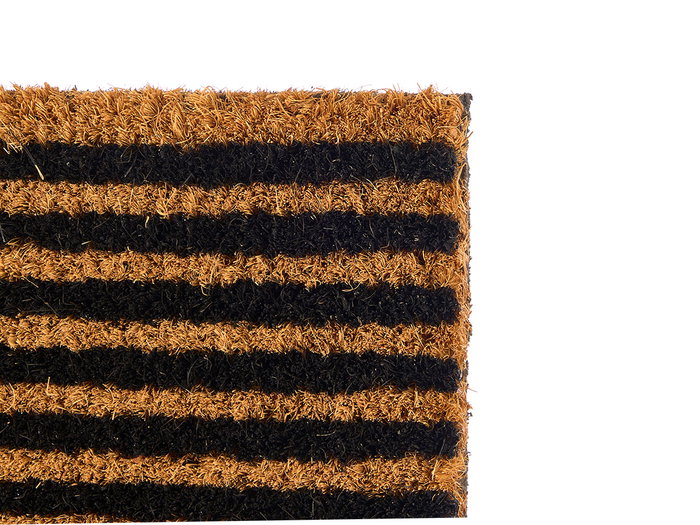 Giftdecor Felpudo 40x60 cm Retro Fibra de Coco y Plástico Marrón/Negro (Set de 10)