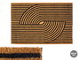 Giftdecor Felpudo 40x60 cm Retro Fibra de Coco y Plástico Marrón/Negro (Set de 10)