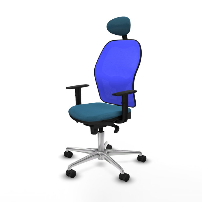 PIQUERAS Y CRESPO Silla de oficina Jorquera Verde petróleo y Azul PIQUERAS Y CRESPO Silla de oficina Jorquera Verde petróleo y Azul