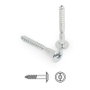 UCAFIX Tornillo Tirador para Rosca Madera Cabeza Ancha Komby Zincado M-3 20mm (Pack de 100)