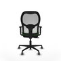 PIQUERAS Y CRESPO Silla de oficina Jorquera con mecanismo Sincro/Traslack, Verde y Blanco