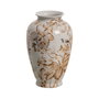 Jarrón Blanco-Marrón Porcelana 19 X 19 X 33 cm