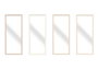 DKD Home Decor Espejo de Cristal y PS 68x2x156 cm Surtido de 4 Unidades