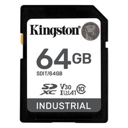 Kingston XC Industrial Tarjeta SDXC 64GB UHS-I Clase 10 Clase 3 V30 A1 -40C to 85C retail