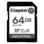 Kingston XC Industrial Tarjeta SDXC 64GB UHS-I Clase 10 Clase 3 V30 A1 -40C to 85C retail