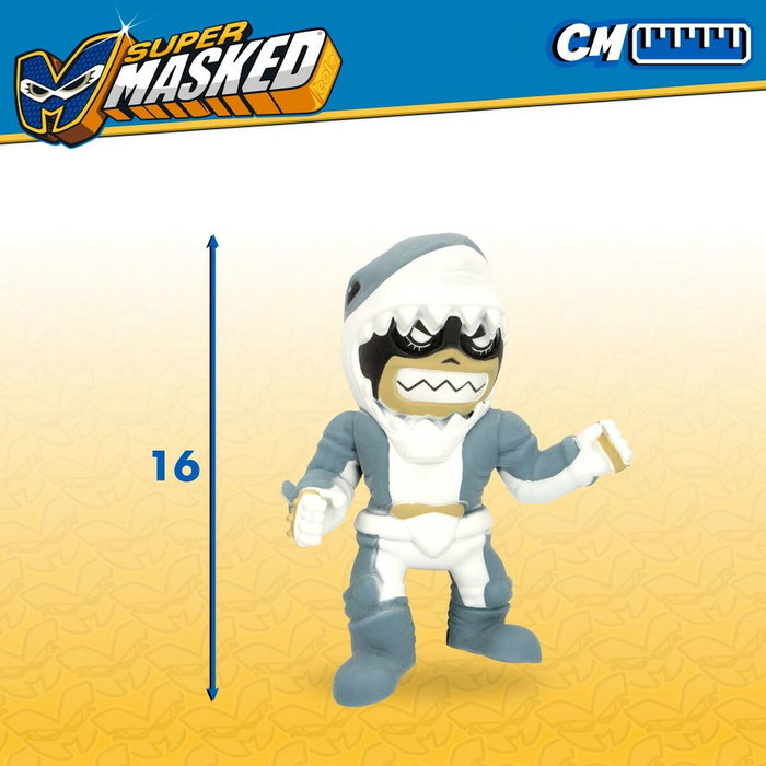 Figura de Acción Eolo Super Masked Jaw Boy 14 x 16 x 8,5 cm Elástico (12 Unidades)