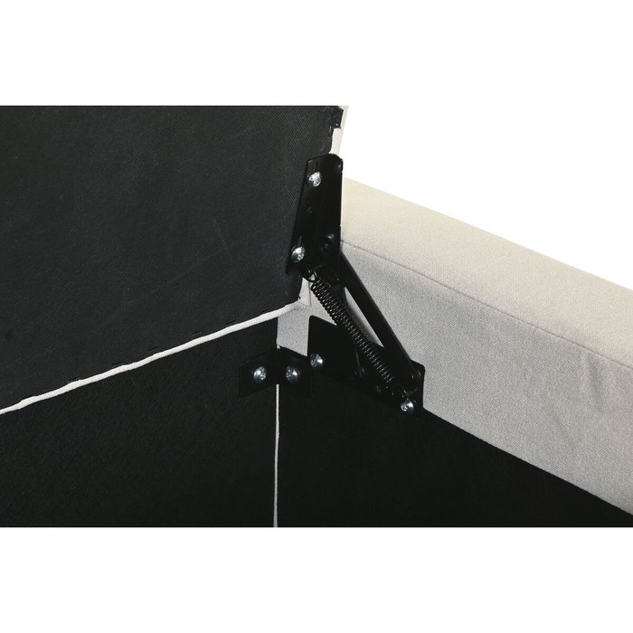 Banqueta Home ESPRIT Beige Poliéster Madera 120 X 50 X 42 CM