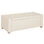Banqueta Home ESPRIT Beige Poliéster Madera 120 X 50 X 42 CM