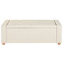 Banqueta Home ESPRIT Beige Poliéster Madera 120 X 50 X 42 CM