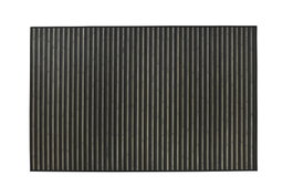 DKD Home Decor Alfombra Bambú 200x300 Rayas Gris