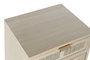 DKD Home Decor Mesita de Noche Paulownia y MDF con Rejilla