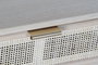 DKD Home Decor Mesita de Noche Paulownia y MDF con Rejilla
